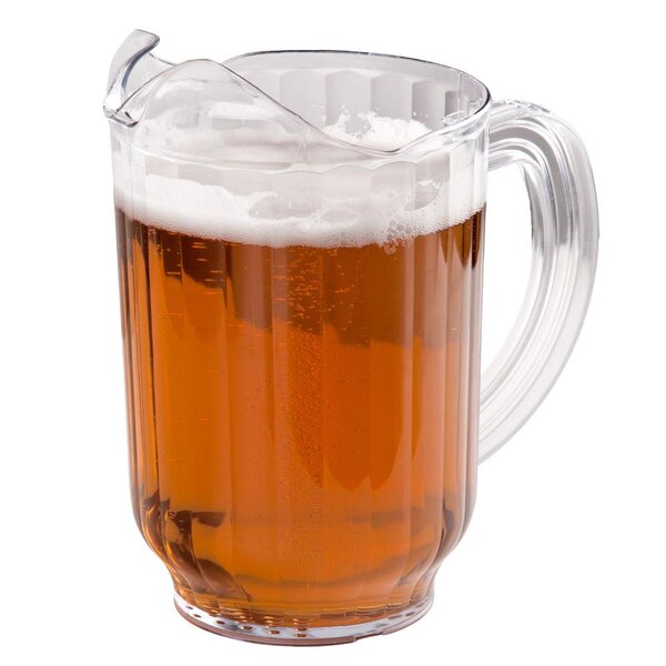 Carlisle 554007 VersaPour 60 oz. Clear Polycarbonate Beverage Pitcher