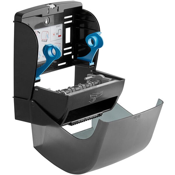 Lavex Translucent Black Automatic Paper Towel Dispenser with Motion Sensor