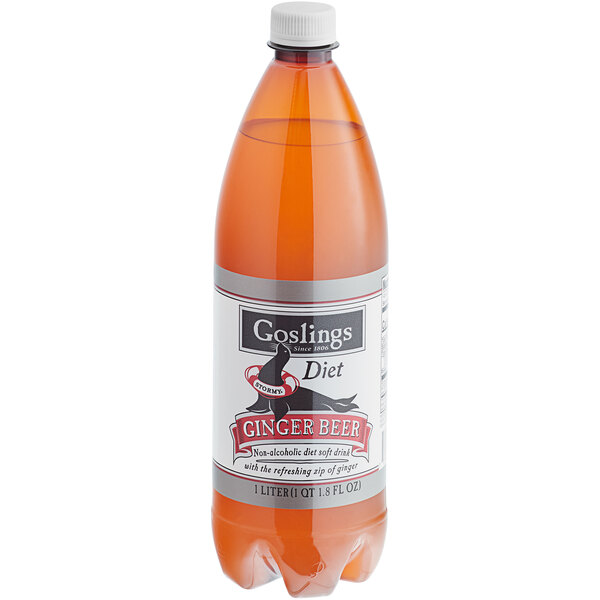 Goslings Diet Ginger Beer 1 Liter 12/Case