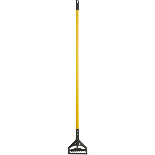 Lavex Wet Mop Kit with 32 oz. Natural Cotton Looped End Wet Mop and 60 Jaw  Style Mop Handle