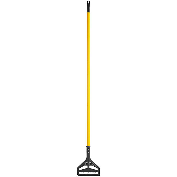 Carlisle 36936500 54 Wooden Quick Release Mop Handle with Plastic