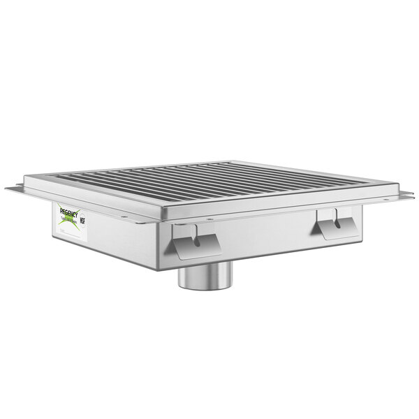 Regency 18" x 18" 14Gauge Stainless Steel Floor Sink with Removable Grate