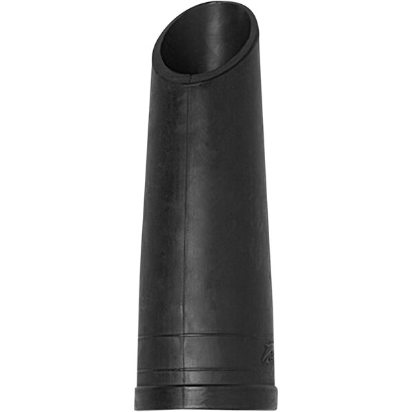 A black cylindrical nozzle with a black cone on the end.
