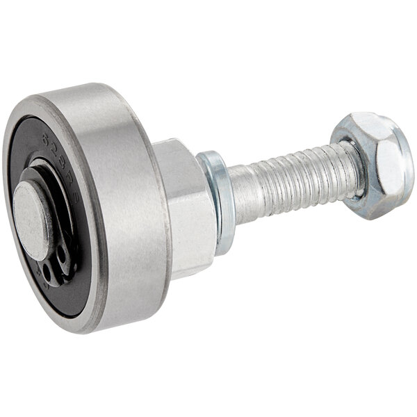 A close-up of an Avantco screw and washer for SL512 meat slicers.