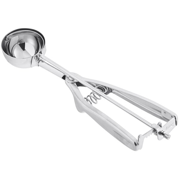 Choice #70 Round Stainless Steel Squeeze Handle Disher - 0.5 oz.