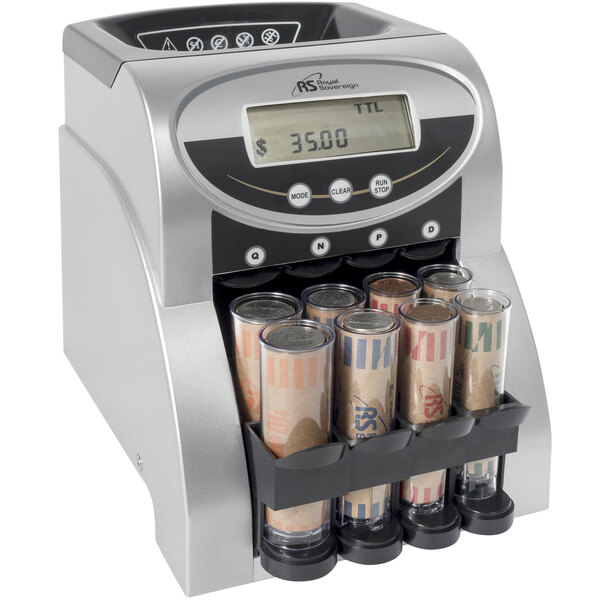 Royal Sovereign FS-2N 2 Row Electric Coin Counter with Digital Screen