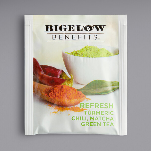 Bigelow Benefits Turmeric Chili Matcha Green Tea Bags 18/Box