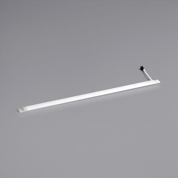 An Avantco white tube light with a black end.