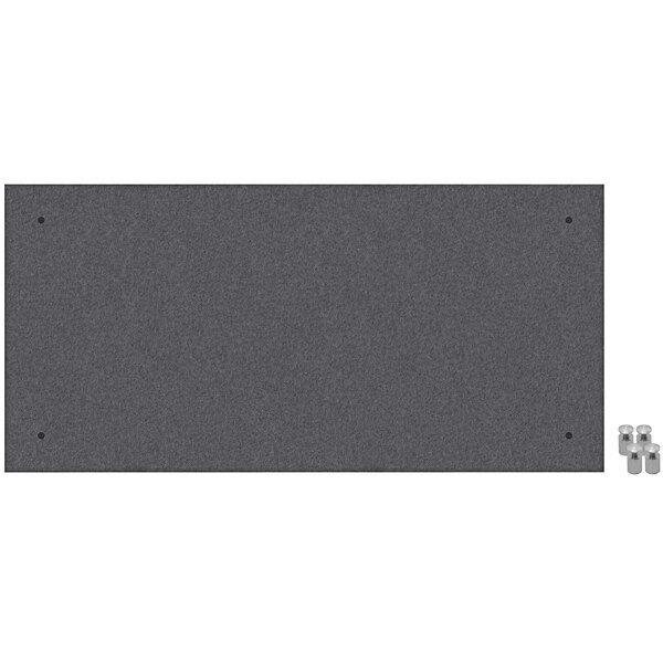 Versare SoundSorb 2' x 4' Dark Gray Standoff Acoustic Panels 7825279