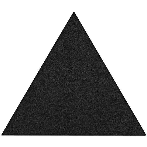 Versare SoundSorb 12" Black Flat WallMounted Acoustic Triangle 7825053