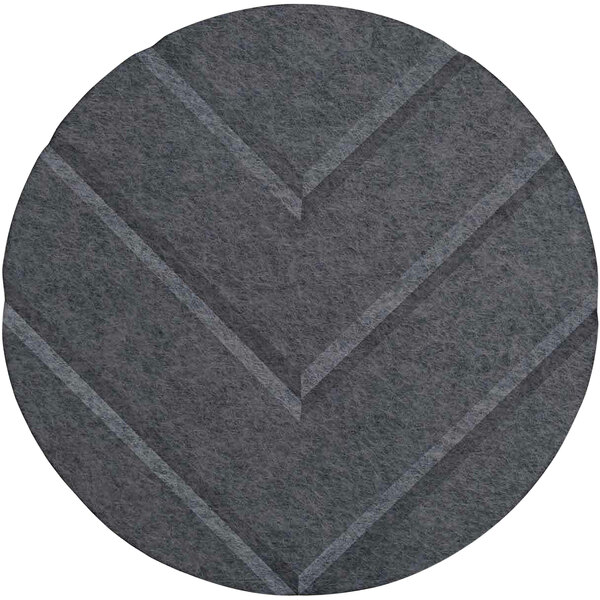 Versare SoundSorb 12" Dark Gray Beveled WallMounted Acoustic Chevron Circle 78205205
