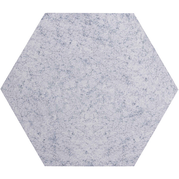 Versare SoundSorb 24" Marble Gray Flat WallMounted Acoustic Hexagon 7825150