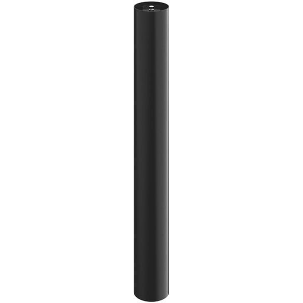 A black cylindrical table base column.