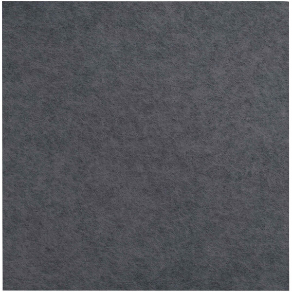A close-up of a dark gray felt Versare SoundSorb square.