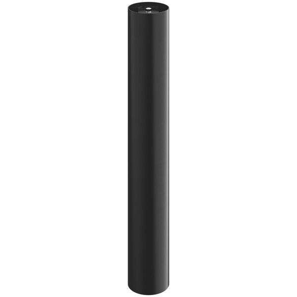A black cylindrical table base column.
