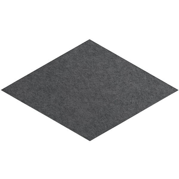 Versare SoundSorb 12" x 20 13/16" Dark Gray Flat WallMounted Acoustic Rhomboid 78205706