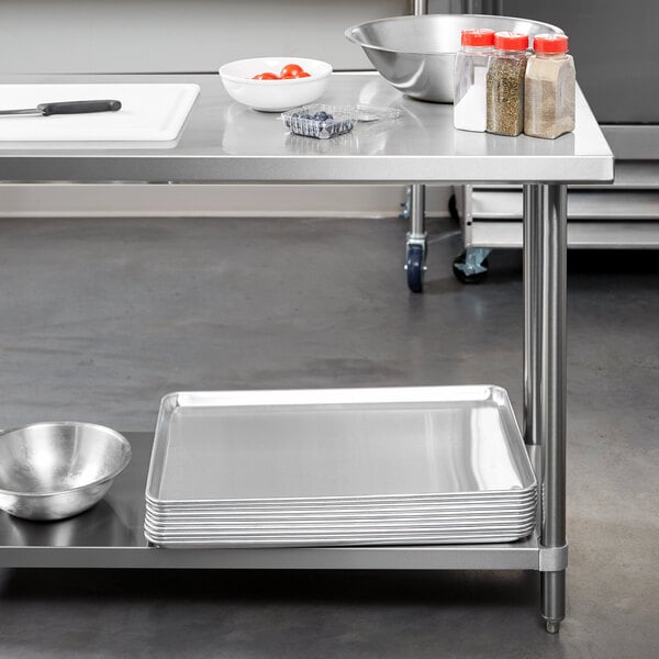 24" x 36" OPEN BOX Stainless Steel Commercial Kitchen Work Food Prep Table 