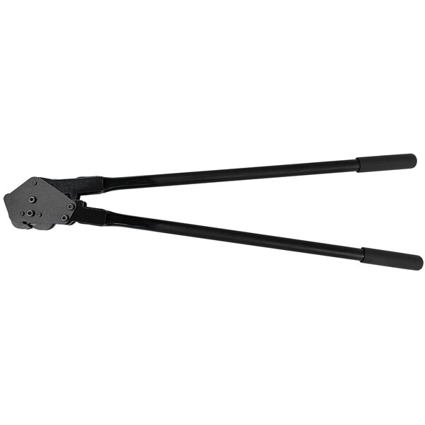 A black Lavex Heavy-Duty Side Action Sealer for strapping with black handles.
