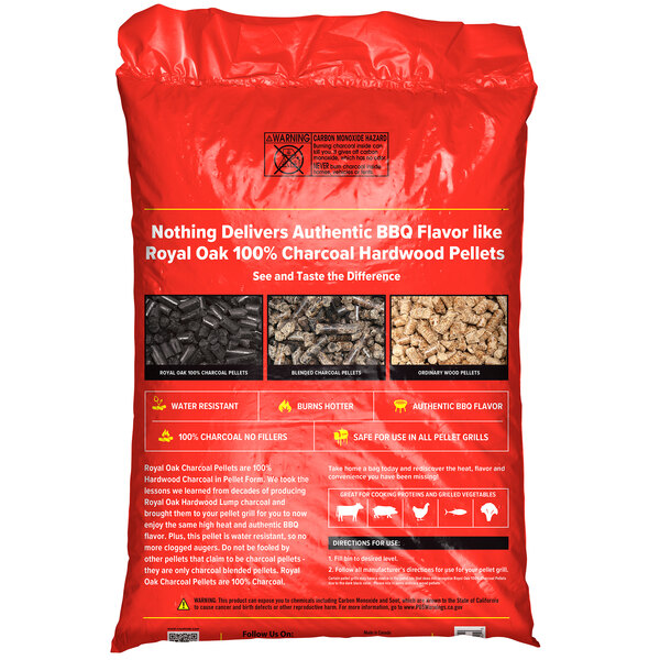 Royal Oak 100 Charcoal Wood Pellets 30 lb.