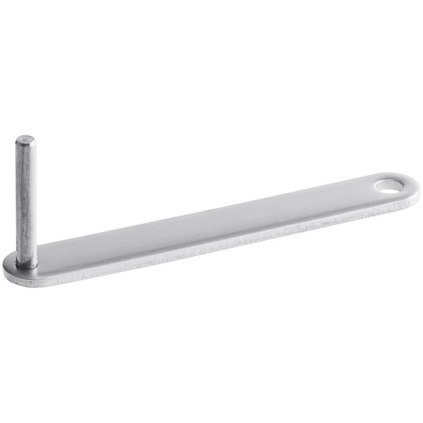 A stainless steel VacPak-It Lid Latch Assembly hook.