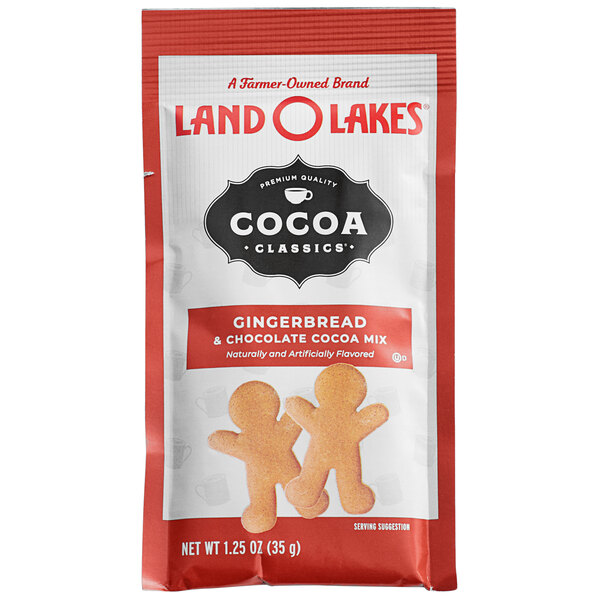 Land O Lakes Cocoa Classics Gingerbread Cookie Cocoa Mix Packet 72/Case