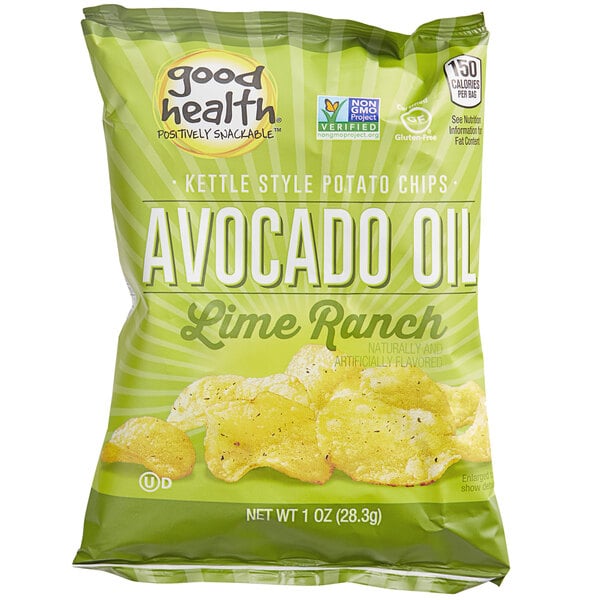 Good Health Avocado Oil Lime Ranch Kettle Chips1 oz. 30/Case