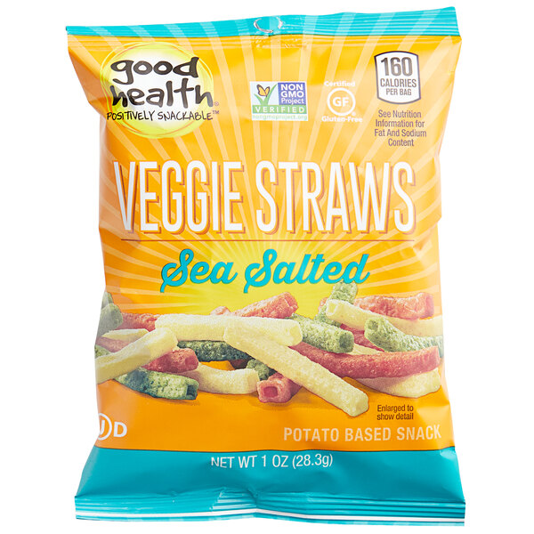 Good Health Sea Salted Veggie Straws 1 oz. 24/Case