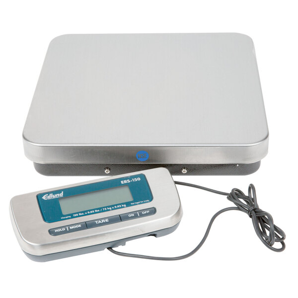 An Edlund digital receiving scale with a cord.