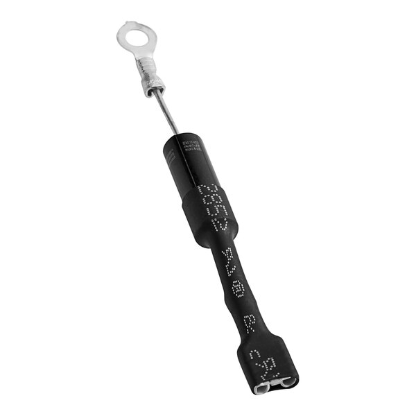 A black metal screwdriver with a metal end.