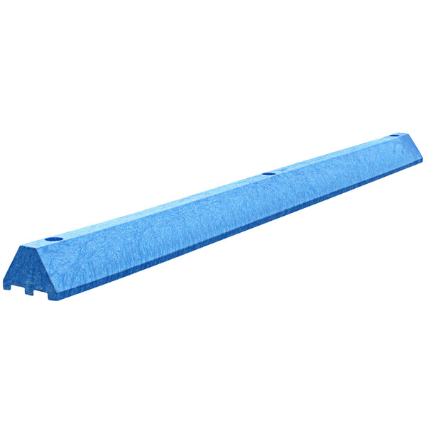 PlasticsRUnique 4672PBBLL Standard 4" x 6" x 6' Blue Parking Block