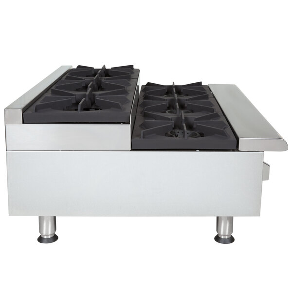 APW Wyott GHPS6i StepUp Six Burner Countertop Range
