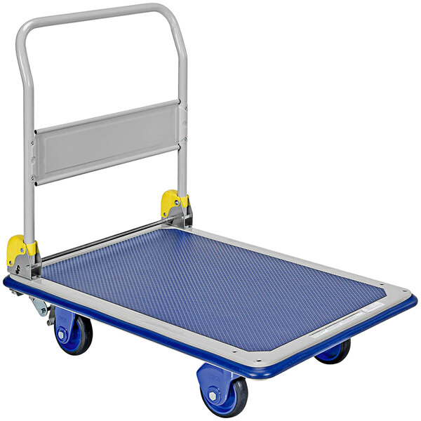 Vestil TRS2431FB 24" x 31" Blue Steel Platform Truck with Folding