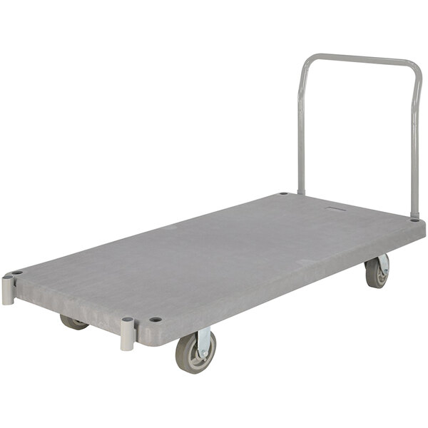 Vestil PPT241 30" x 60" HeavyDuty Plastic Platform Truck 2000 lb