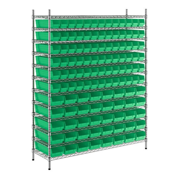 Regency 18 x 60 NSF Green Epoxy Wire Shelf