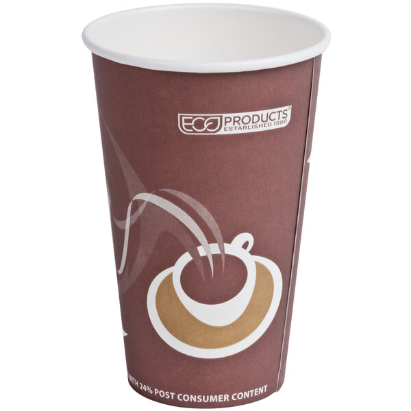 Eco-Products EP-BRHC16-EW Evolution World PCF 16 oz. Paper Hot Cup - 50 ...