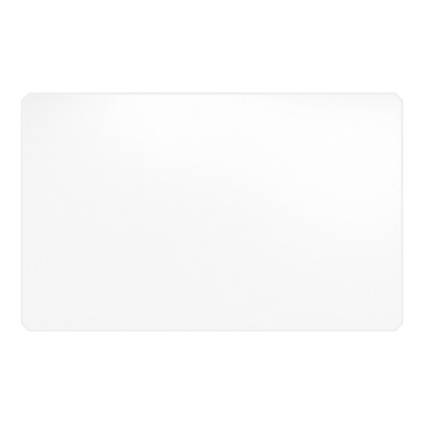 A clear PVC shelf liner measuring 30 inches by 48 inches.