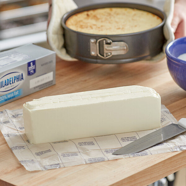 Philadelphia Reduced Fat Cream Cheese Block 3 lb. 6/Case