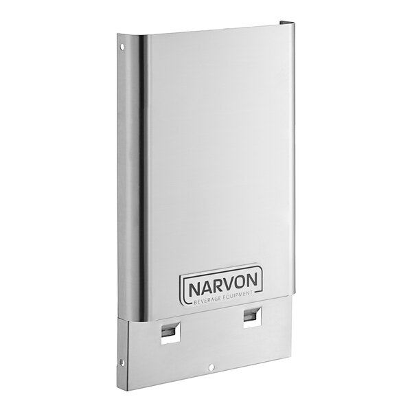 A silver Narvon front panel for a slushy machine with the Narvon logo.
