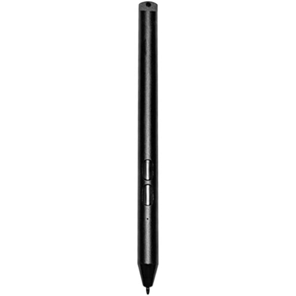 A black Zebra Active Stylus with a white tip on it.