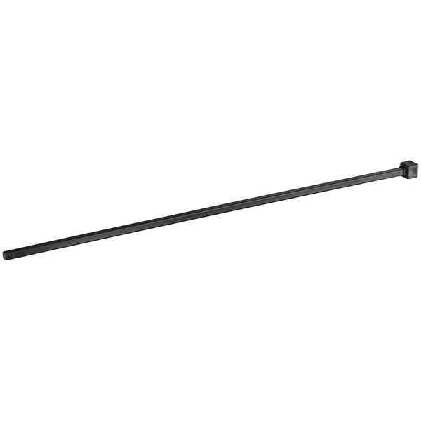 A long black metal Narvon locking tap rod with a square end.