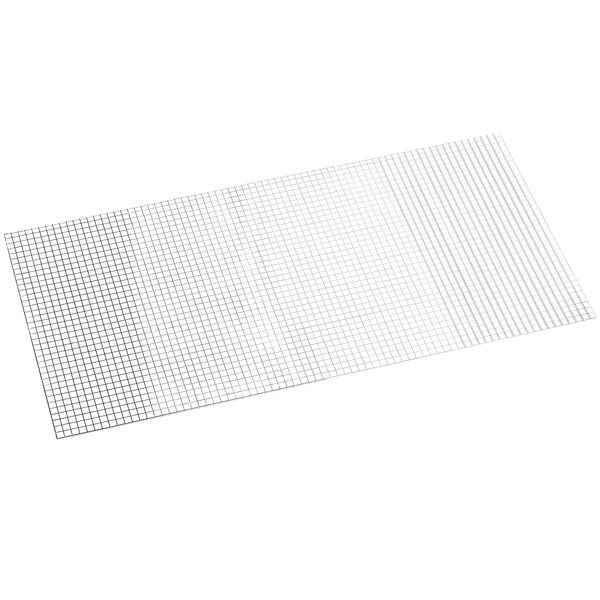A white grid of squares on a white background.