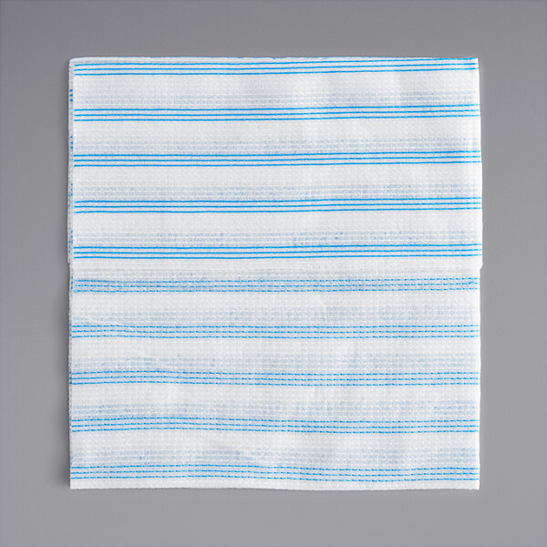 Rubbermaid 2134283 HYGEN 12" x 12" Blue Disposable Microfiber Cloth 60/Pack