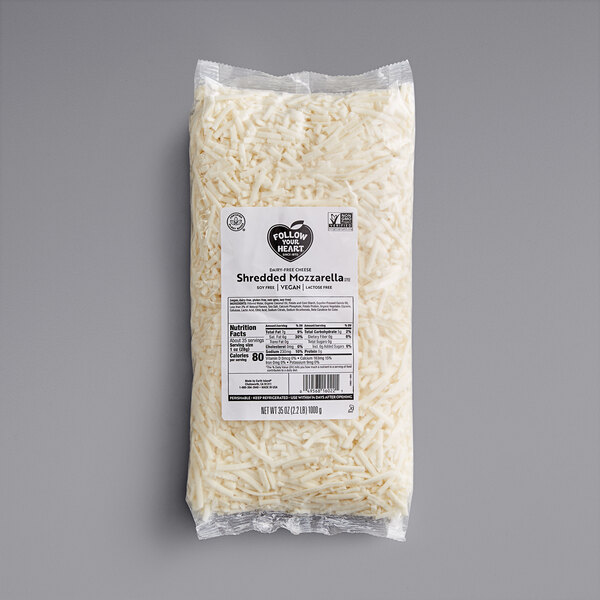 Follow Your Heart DairyFree Vegan Shredded Mozzarella Cheese 2.2 lb