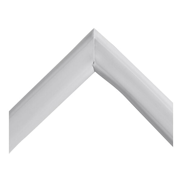 A white square corner of an Avantco gasket.