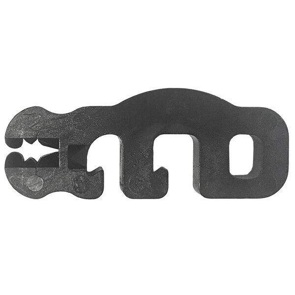 A black plastic Lavex alligator clip.