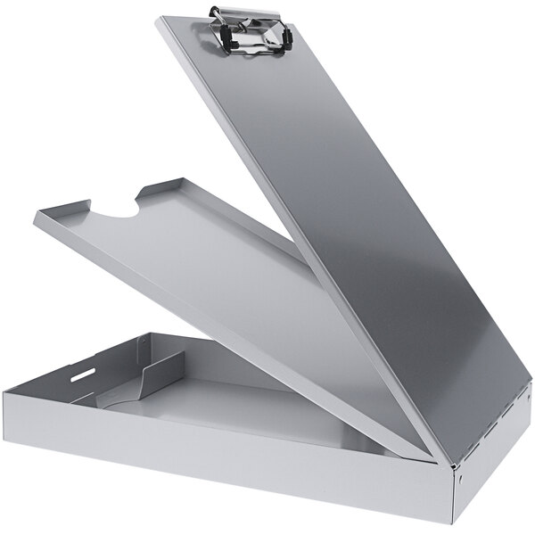 Saunders CruiserMate, stabiel aluminium klembord op cassette, twee grote binnenvakken en pennenvak, bovenaan openend, zilver, voor DIN A4 2 binnenvakken 230x345 mm zilver Saunders CruiserMate, stabiel aluminium klembord op cassette, twee grote binnenvakken en pennenvak, bovenaan openend, zilver, voor DIN A4 2 binnenvakken 230x345 mm zilver