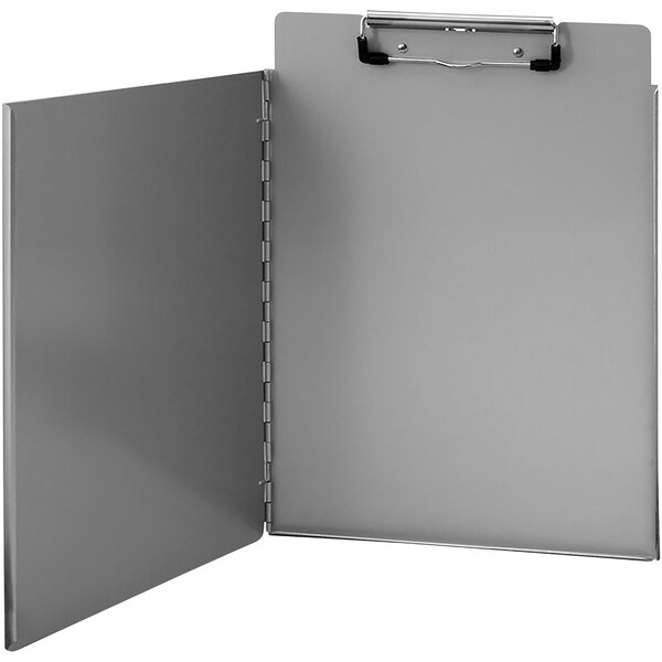 A Saunders aluminum clipboard with a metal clip.