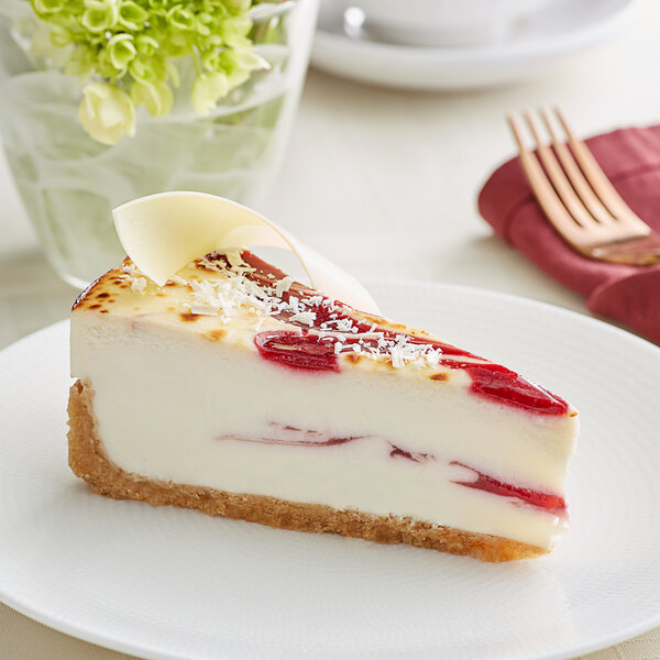 Sweet Street Desserts Raspberry White Chocolate Brulee Cheesecake 10