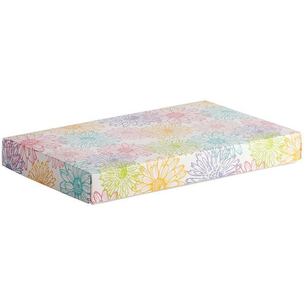 1 lb. Floral Spring Candy Boxes (2-Piece) - 250/Case
