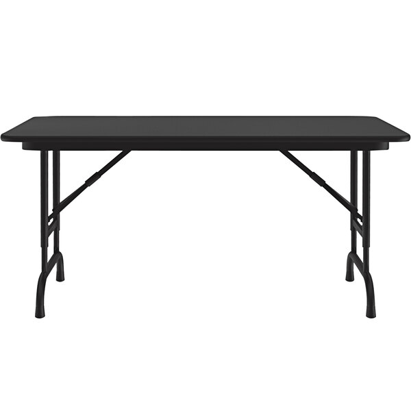 Correll 24" x 48" Black Granite 22" 32" Adjustable Height Thermal